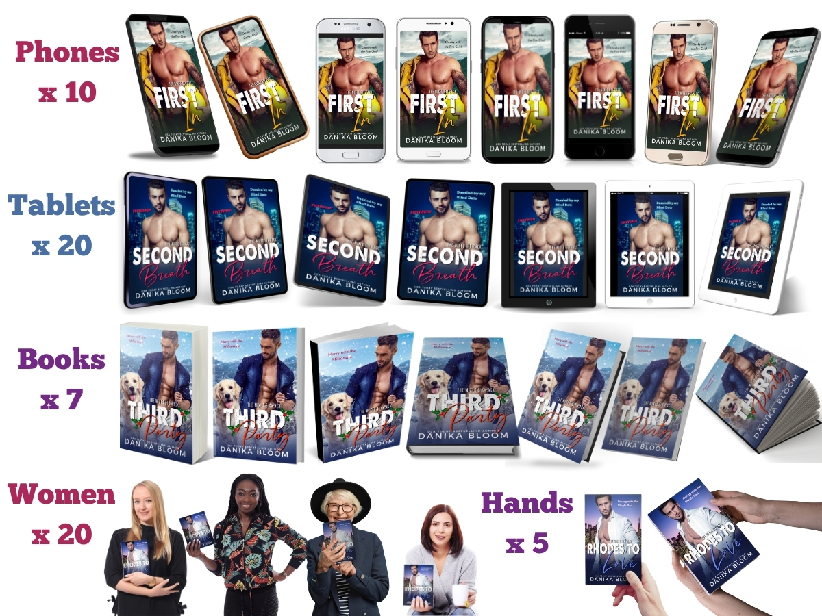 Collage of 2 dozen 3D book mockups