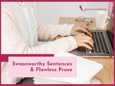 woman's hands on a laptop keyboard